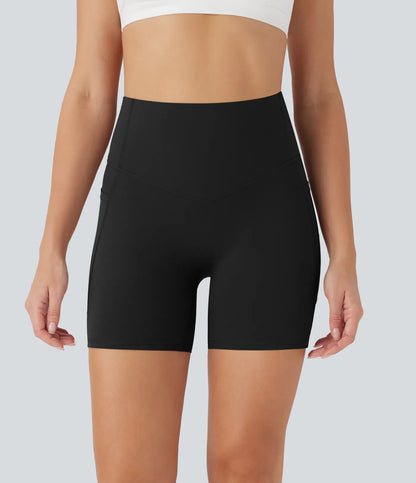 UltraSculpt™ High Waisted Butt Lifting Tummy Control Pocket Shaping Training Biker Shorts 5''