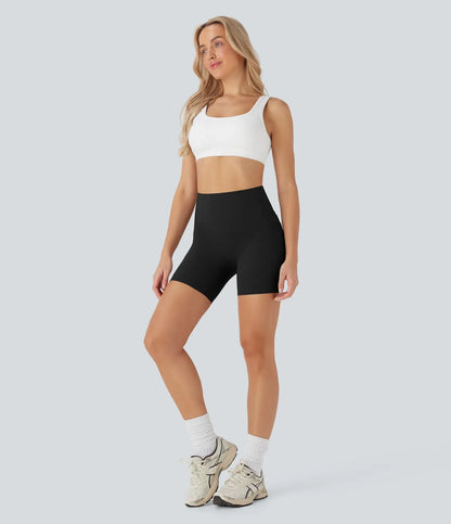 UltraSculpt™ High Waisted Butt Lifting Tummy Control Pocket Shaping Training Biker Shorts 5''