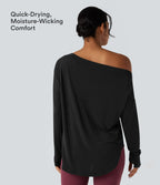 AirFlow™ Off-Shoulder Long Sleeve Active Top