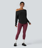 AirFlow™ Off-Shoulder Long Sleeve Active Top