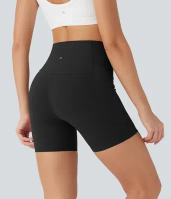 UltraSculpt™ High Waisted Butt Lifting Tummy Control Pocket Shaping Training Biker Shorts 5''
