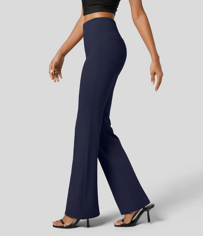 Halara Flex™ SculptKnit High Waisted Back Side Pocket Slight Flare Work Pants