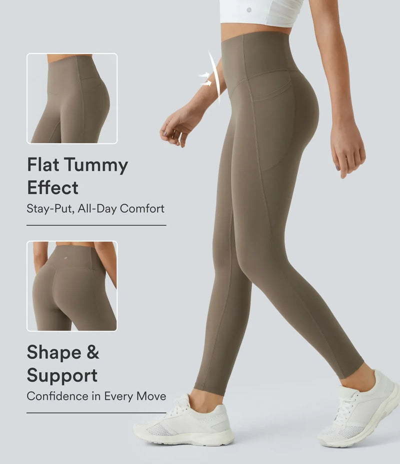 UltraSculpt™ High Waisted Scrunch Butt Lifting Tummy Control Pocket Shaping Training Leggings