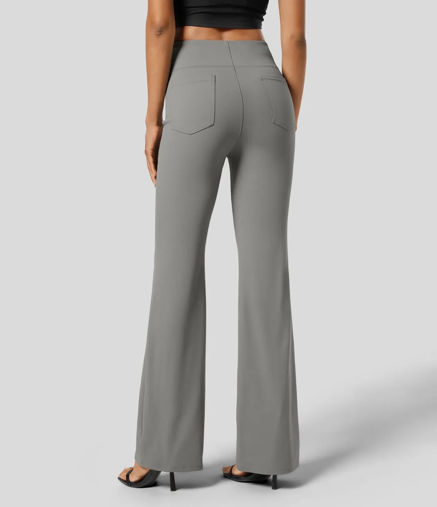 Halara Flex™ SculptKnit High Waisted Back Side Pocket Slight Flare Work Pants