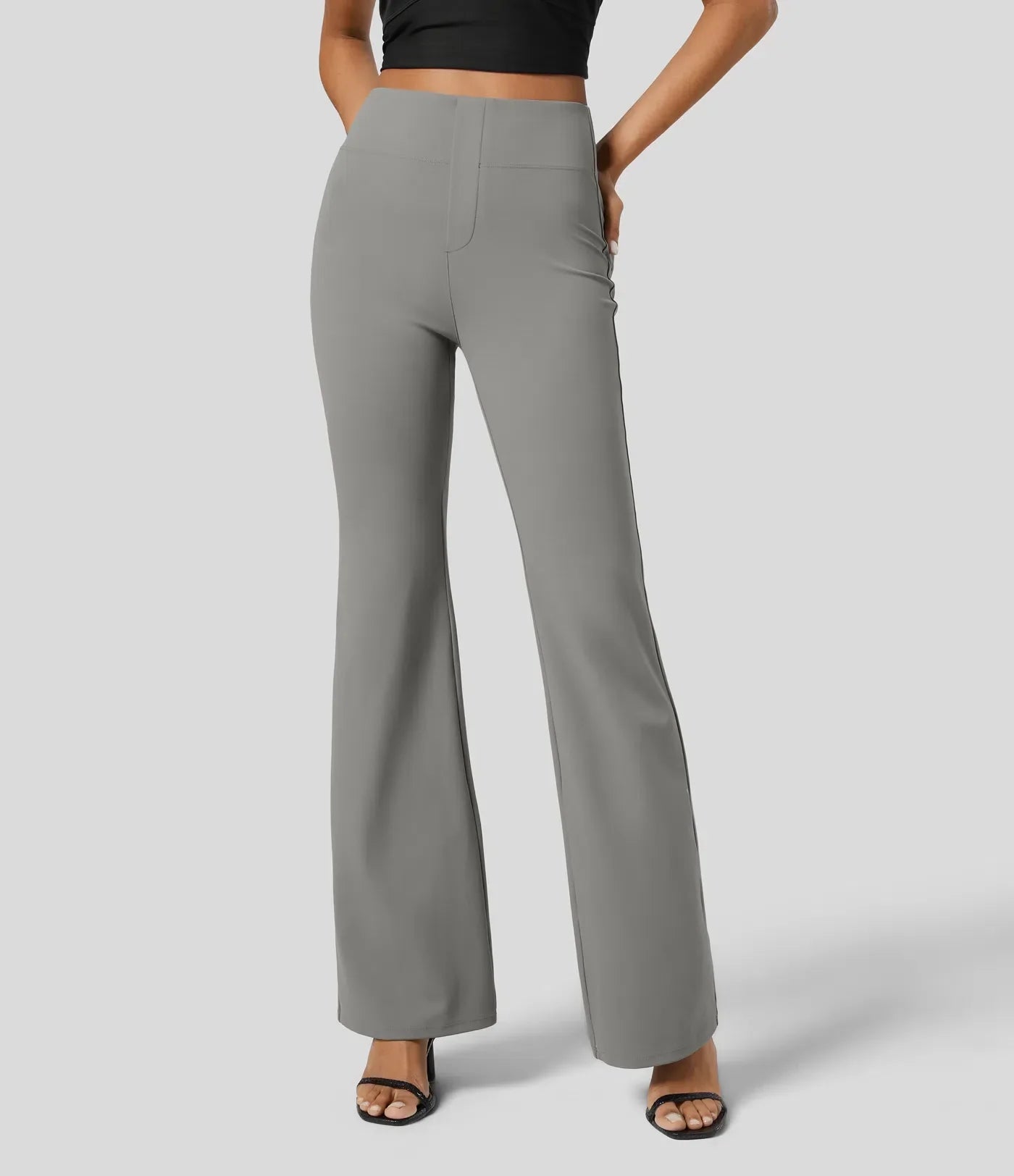 Halara Flex™ SculptKnit High Waisted Back Side Pocket Slight Flare Work Pants
