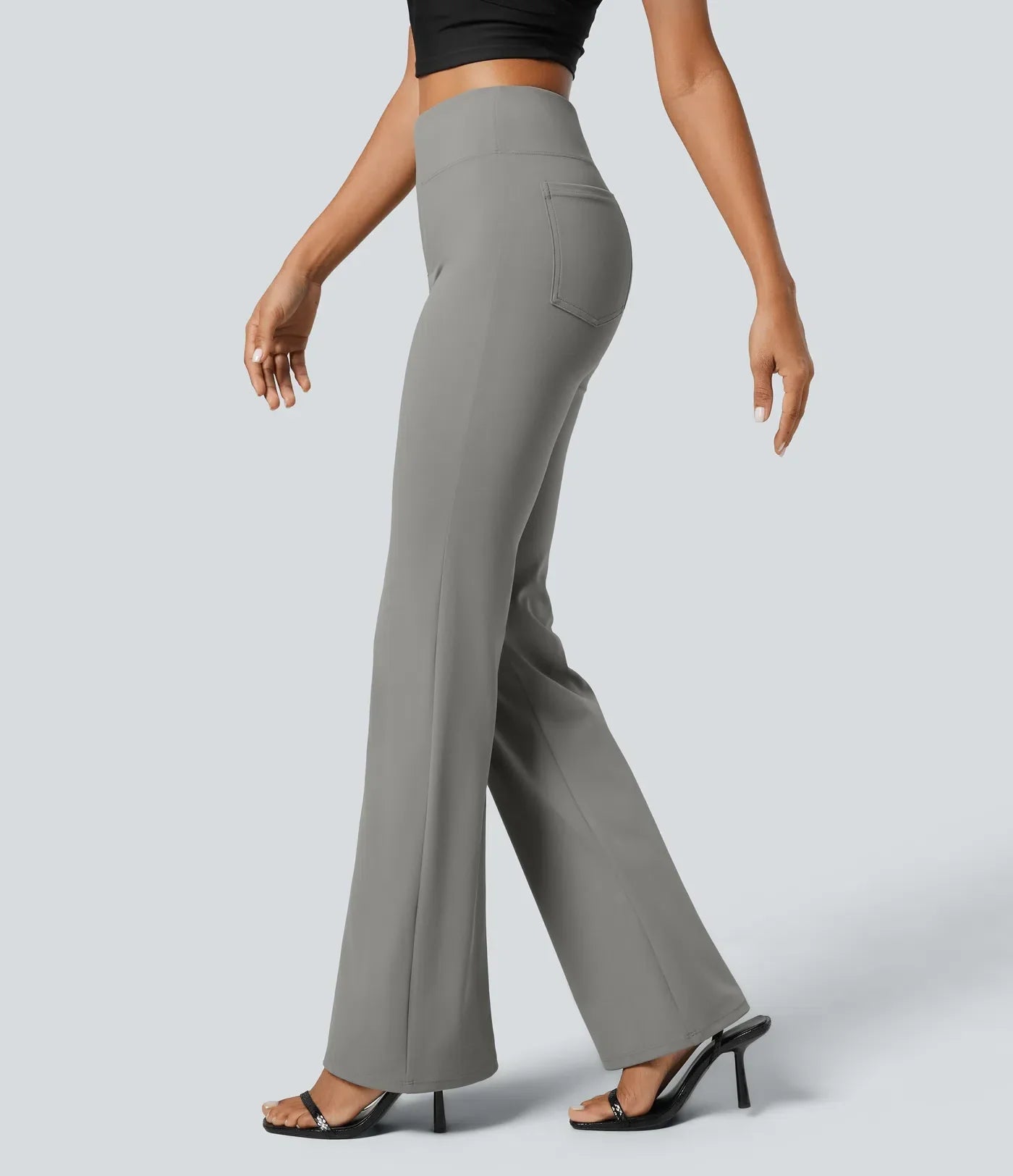 Halara Flex™ SculptKnit High Waisted Back Side Pocket Slight Flare Work Pants