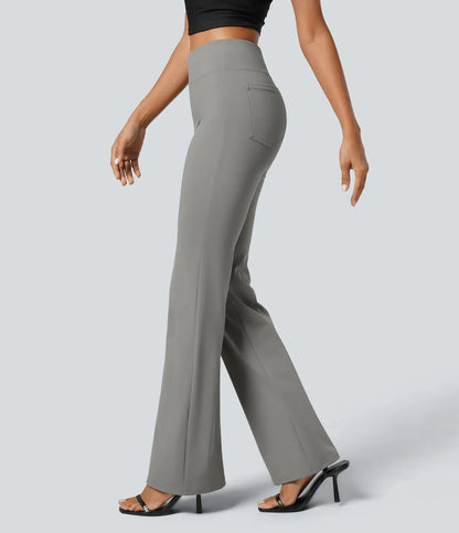Halara Flex™ SculptKnit High Waisted Back Side Pocket Slight Flare Work Pants